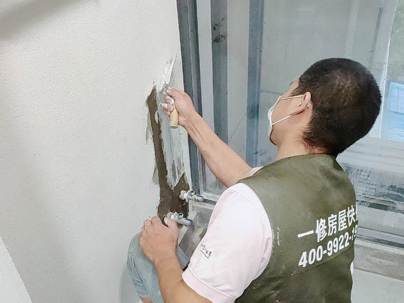 广州二手房墙面翻新施工案例